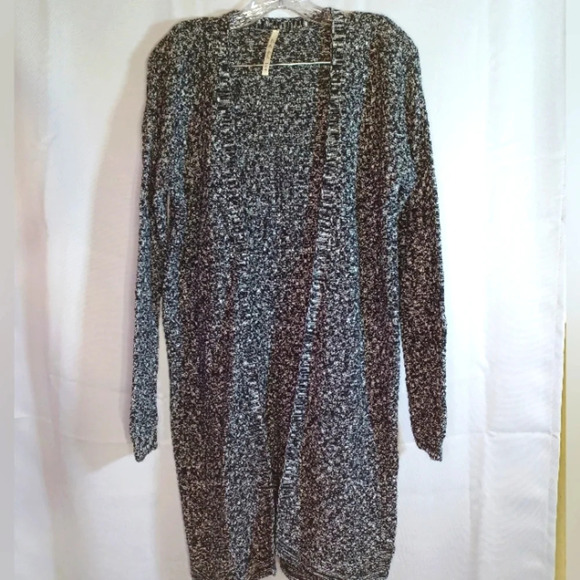 Leo & Nicole long open front long cardigan sweater - Picture 1 of 10